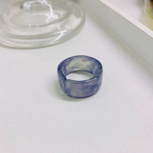 Colorful Acrylic Resin Flat Ring